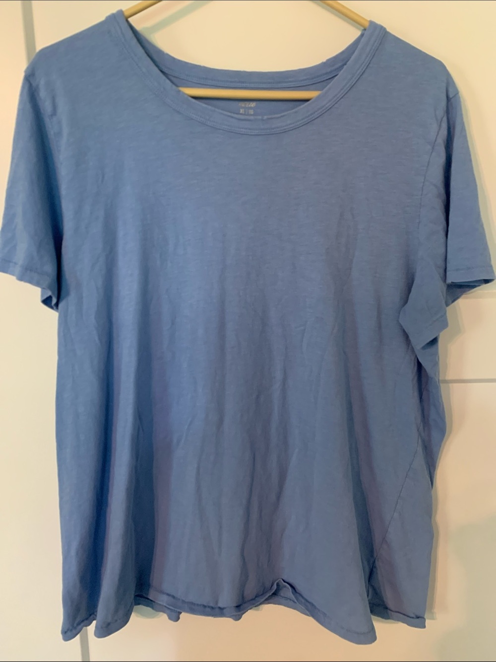 aerie Women's Short Sleeve Crew Tee in Light Blue